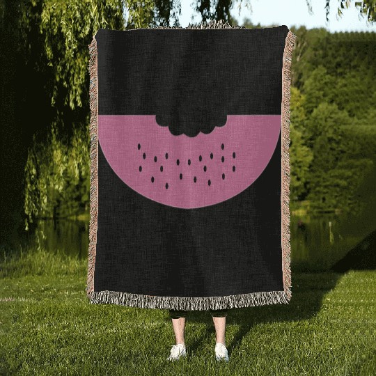 Cute Watermelon Slice – Sweet, Juicy & Aesthetic Woven Blankets