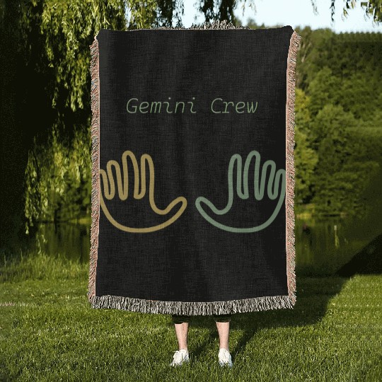 New, Original Gemini Symbol Woven Blankets