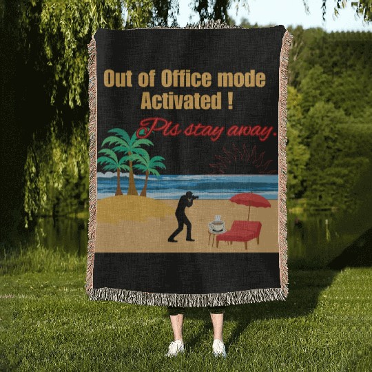 On Holidays Woven Blankets