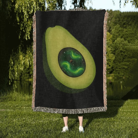 Galaxy Avocado Core Woven Blankets