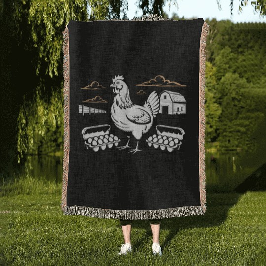 Local Egg Dealer Easter Holiday Easter Egg Hunt Woven Blankets