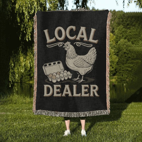Egg Hunt Local Egg Dealer Easter Sunday Woven Blankets