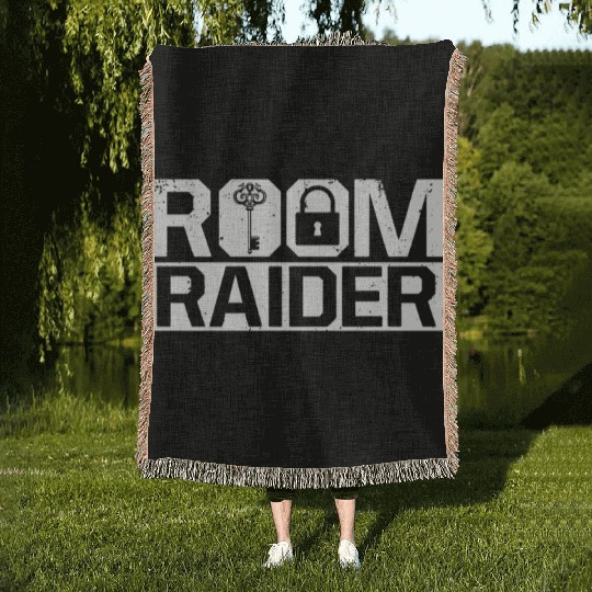 Escape Room Room Raider Woven Blankets