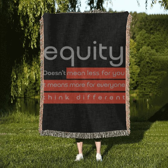 Talk Equity [grey] Woven Blankets