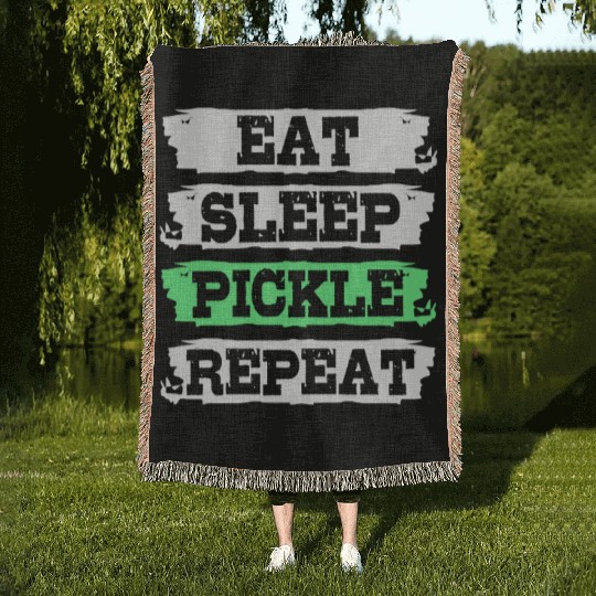 Pickles Vegan Food Pickle Woven Blankets