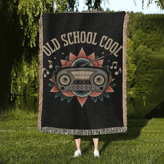Old School Cool Woven Blankets