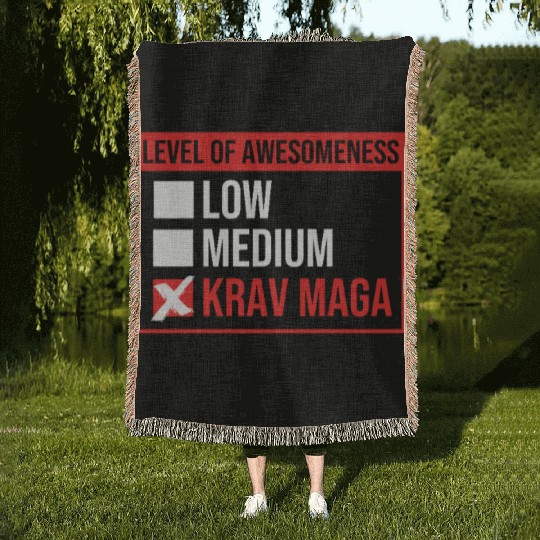 Krav Maga Israel Martial Arts Woven Blankets