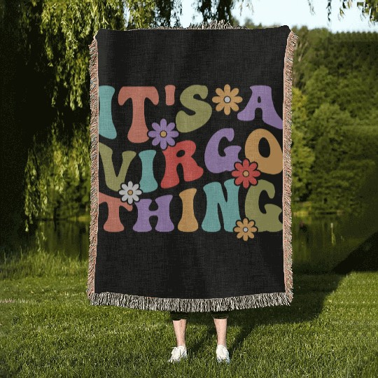 It's A Virgo Thing Woven Blankets