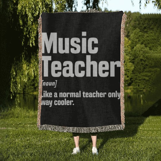 Music Teacher Definition Woven Blankets