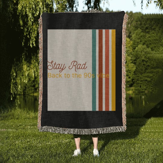 Retro 90s vibe men's Woven Blankets