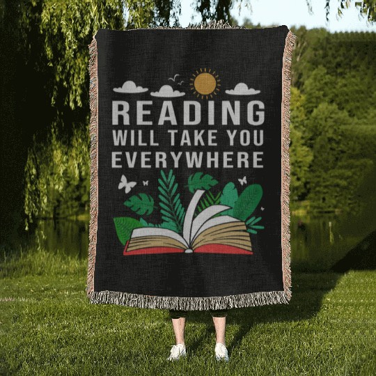Reading Teacher Librarian Read Book Woven Blankets