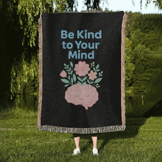 Fitness and Mental Health Woven Blankets