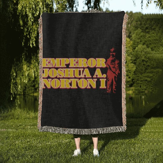 Emperor NORTONN I, San Francisco Icon Woven Blankets