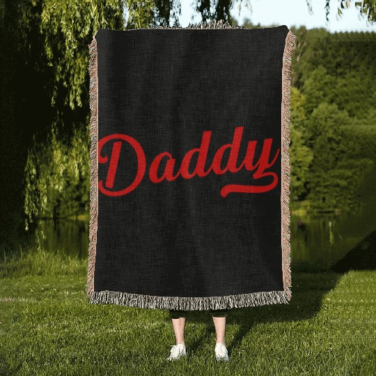 BEST DAD EVER Woven Blankets
