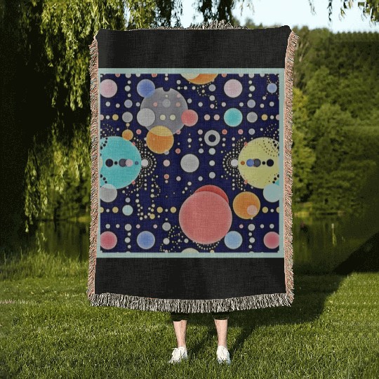 Joyful Bubble Universe Vision Woven Blankets