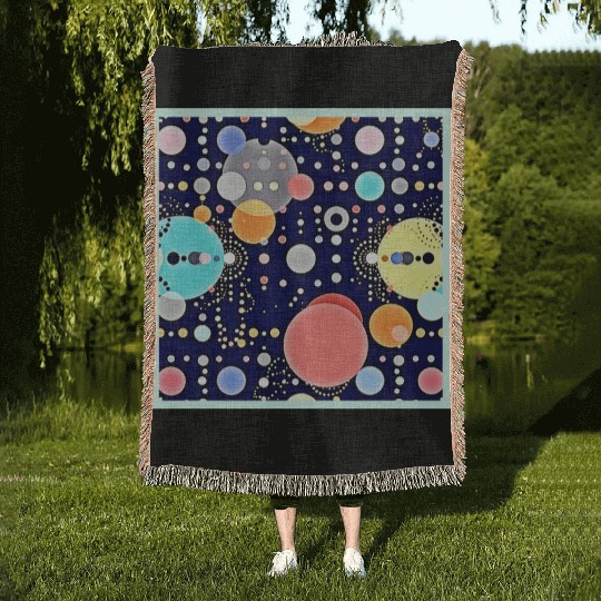 Joyful Bubble Universe Vision Woven Blankets