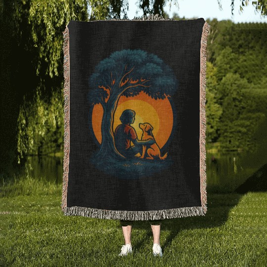 Peaceful Paws Retreat Woven Blankets