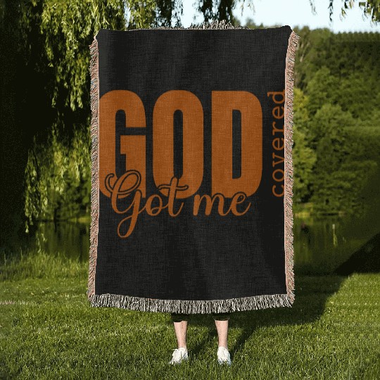 God Got Me Covered - Faith-Based Christian Apparel Woven Blankets