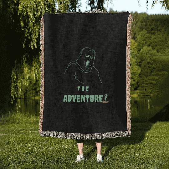The Adventure Ghostface Woven Blankets