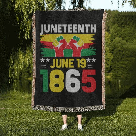 Juneteenth June 19 1865 Woven Blankets