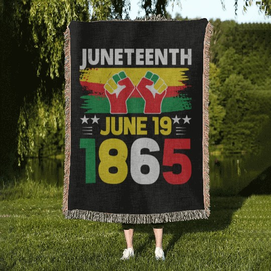 Juneteenth June 19 1865 Woven Blankets