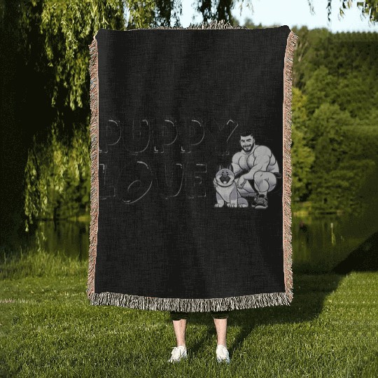 Puppy Love Woven Blankets