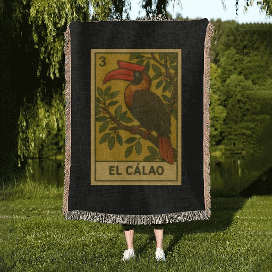 EL CÁLAO - THE KALAW - LA LOTERÍA Woven Blankets