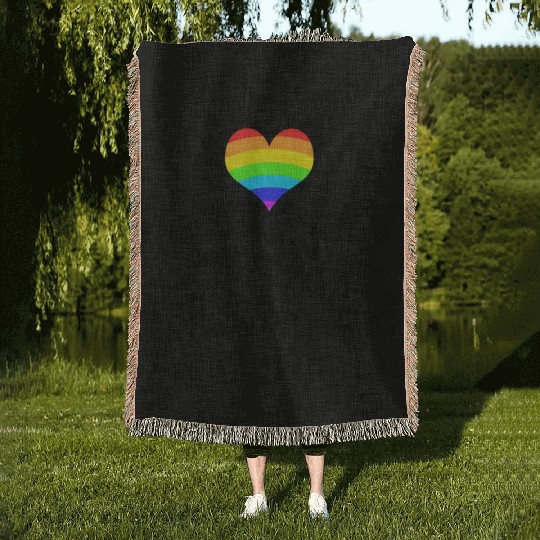 I love my sister & her wife lesbian gay rights Woven Blankets
