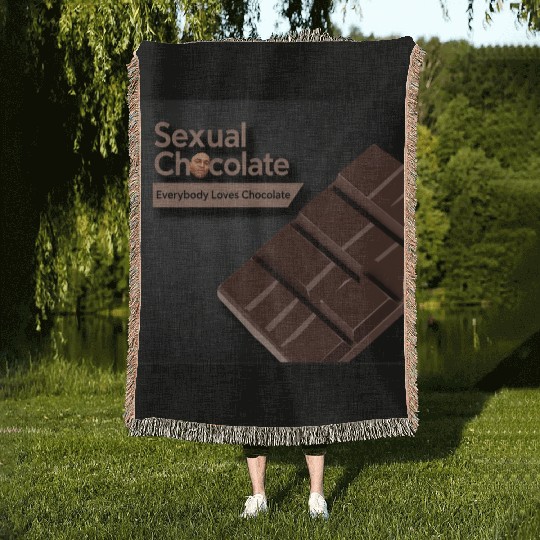 Sexual chocolate Woven Blankets