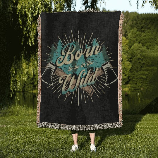 Born to be Wild Woven Blankets