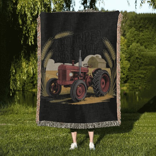 Grounded in Growth Woven Blankets