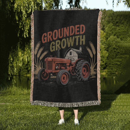 Grounded in Growth Woven Blankets