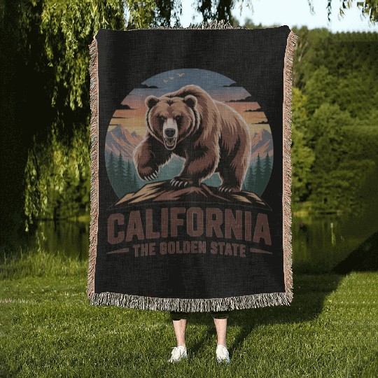 Grizzly Power USA Woven Blankets