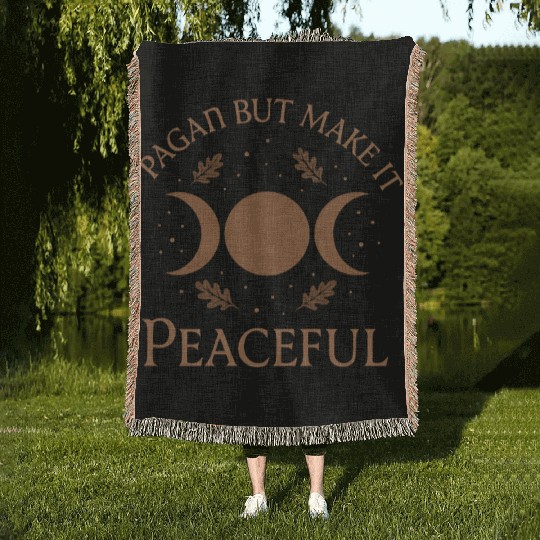 Pagan Pride Wiccan Lifestyle Earth Magic Witch Woven Blankets