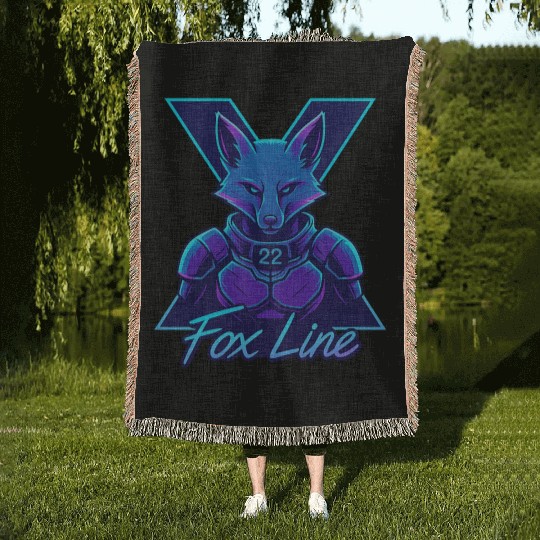 Fox Line Neon X22 Woven Blankets