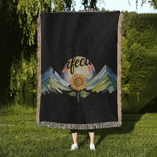 Motivational Growth Mindset Quote Woven Blankets