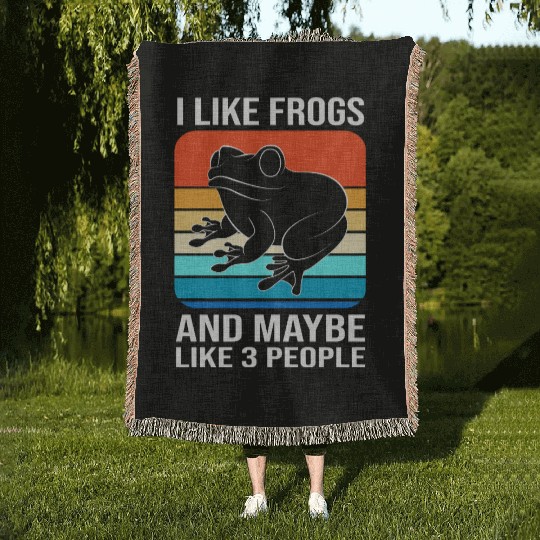 Red Eyed Tree Frog Amphibian Frog Woven Blankets