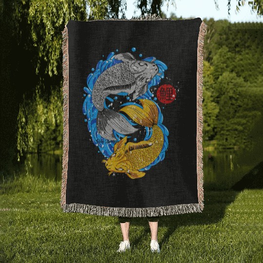 fish Woven Blankets