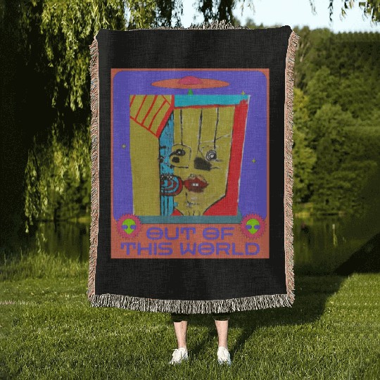 Out of This World Cup Character Woven Blankets