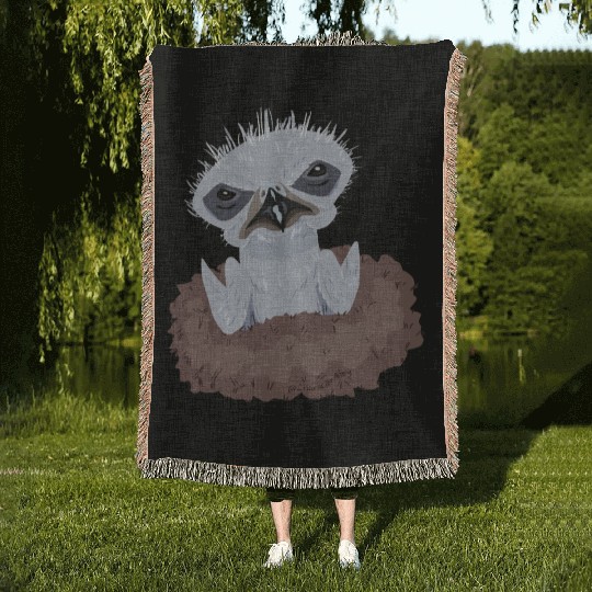 Little Bald Eagle Woven Blankets