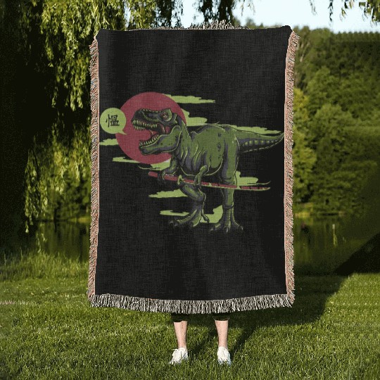 Dino Katana Master Woven Blankets