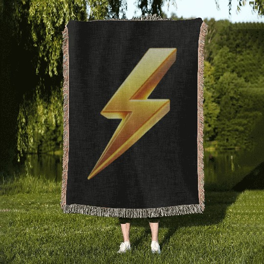 yellow lightning bolt clipart energy 184 Woven Blankets