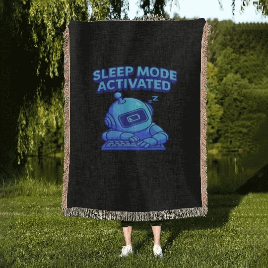 Sleep Mode Activated Robot Woven Blankets