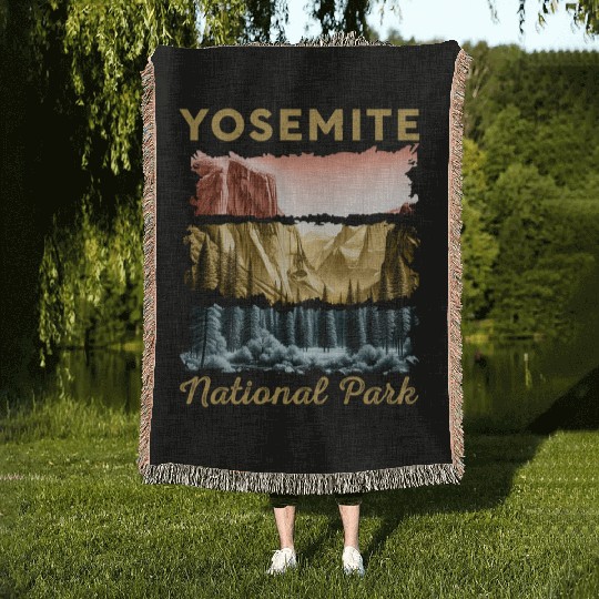 Yosemite National Park Woven Blankets