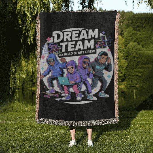 Dream Team Vibes: Head Start Crew Edition Woven Blankets