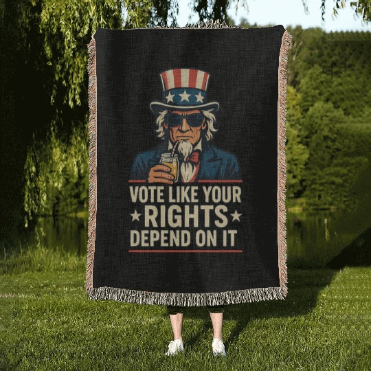 Vote Like It Matters - Democracy Defender Woven Blankets