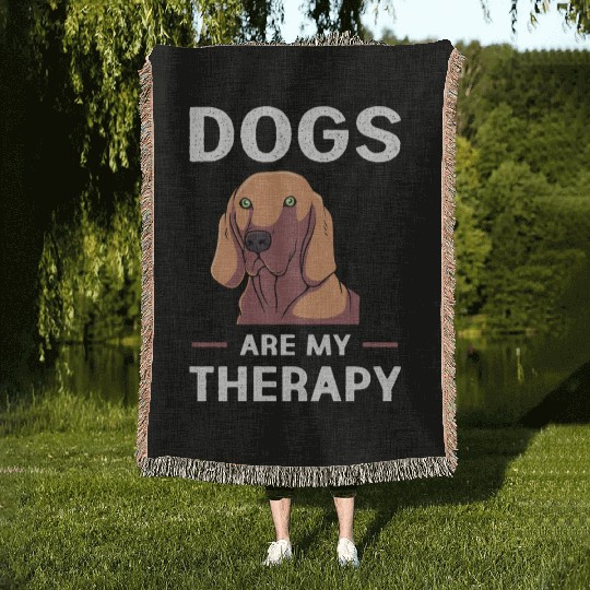 Therapy Dog Treatment Dog Lover Woven Blankets