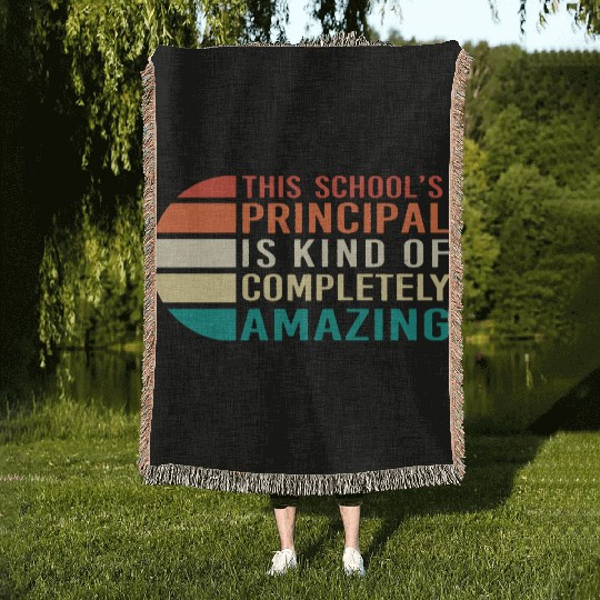 School Principal Teacher Appreciation Woven Blankets