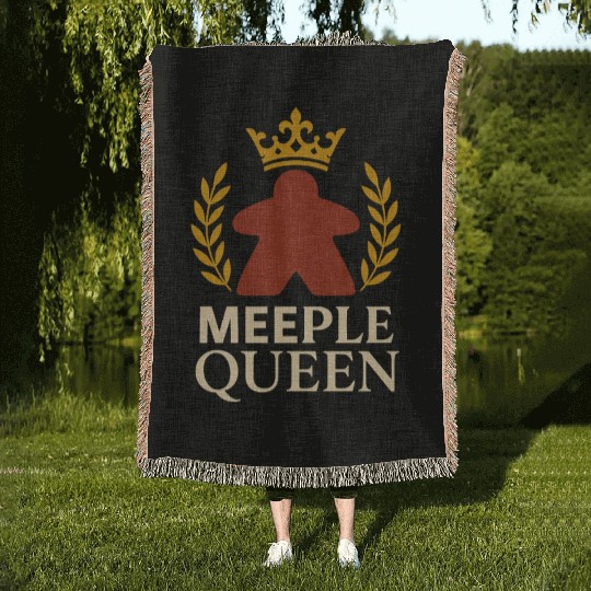 Board Game Geek Meeple Strategy Tabletop Gamer Woven Blankets