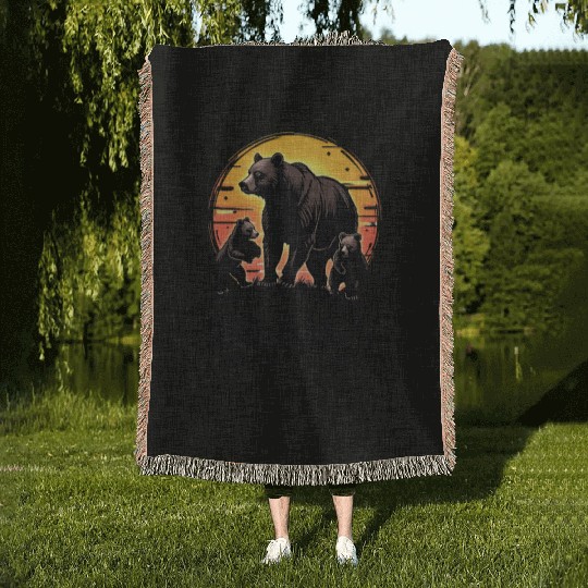 California Dreamin’ – World Cup 2026 Soccer Bear F Woven Blankets
